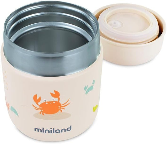 MINILAND Food Thermy Mini θερμός φαγητού από ανοξείδωτο ατσάλι 280 ml ΚΑΒΟΥΡΑΣ