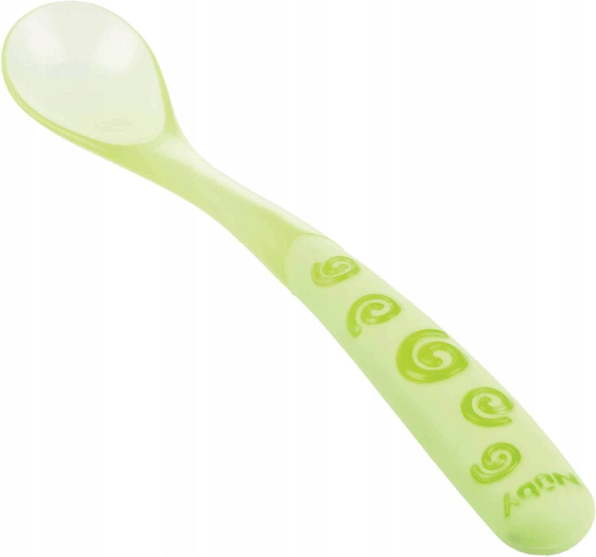 NUBY Κουτάλια με μαλακή άκρη και μακριά λαβή 6m+ 3 τεμάχια