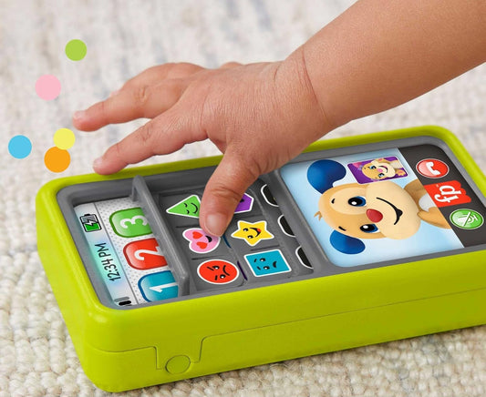 FISHER-PRICE interactiv SMARTFON 75 de cântece, fraze și sunete în LIMBA ENGLEZĂ