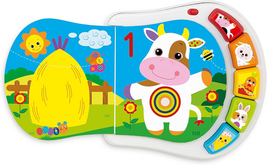CHICCO Counting Farm ηλεκτρονικό εκπαιδευτικό βιβλίο 19 x 19,5 εκ.