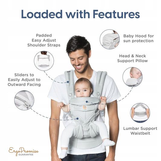 ERGOBABY OMNI 360 COOL AIR MESH ergonomische Babytrage 3,2-20,4kg