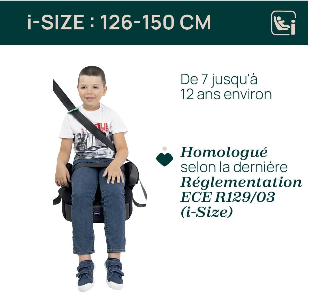 CHICCO Quasar Fix i-Size παιδικό κάθισμα αυτοκινήτου ανυψωτικό 126-150cm