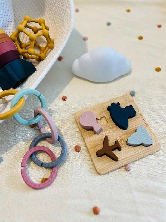 LITTLE NANOO σετ αισθητηριακών παιχνιδιών σιλικόνης 18 τεμαχίων 6 μηνών+