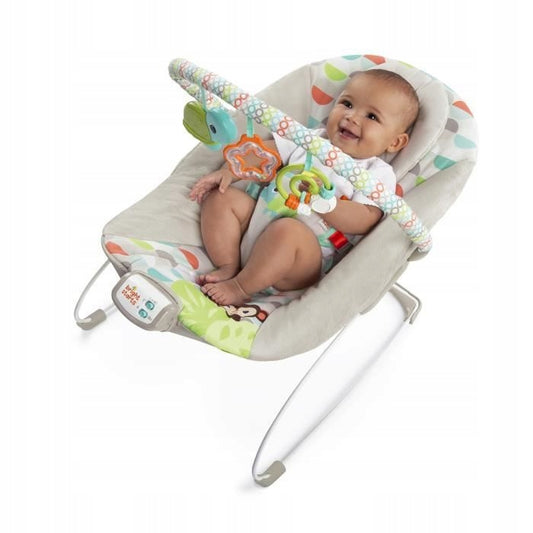 BRIGHT STARTS Happy Safari sdraietta con vibrazioni e melodia