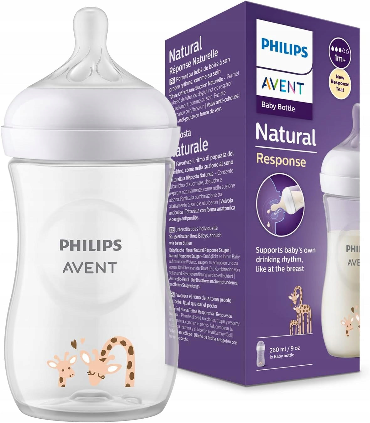 PHILIPS AVENT Natural RESPONSE μπιμπερό 260 ml 1m+