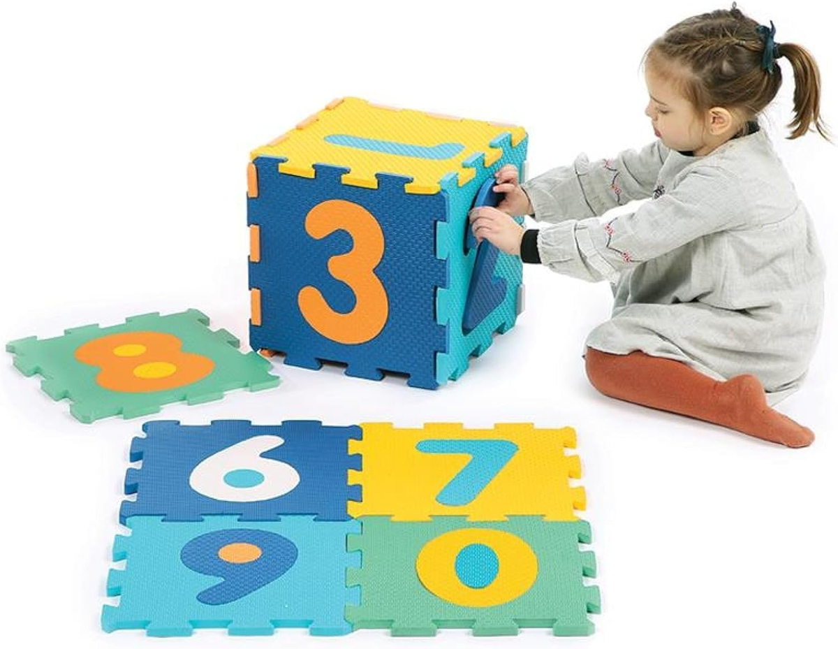 LUDI skladacia puzzle podložka 2v1 s číslicami 90x90