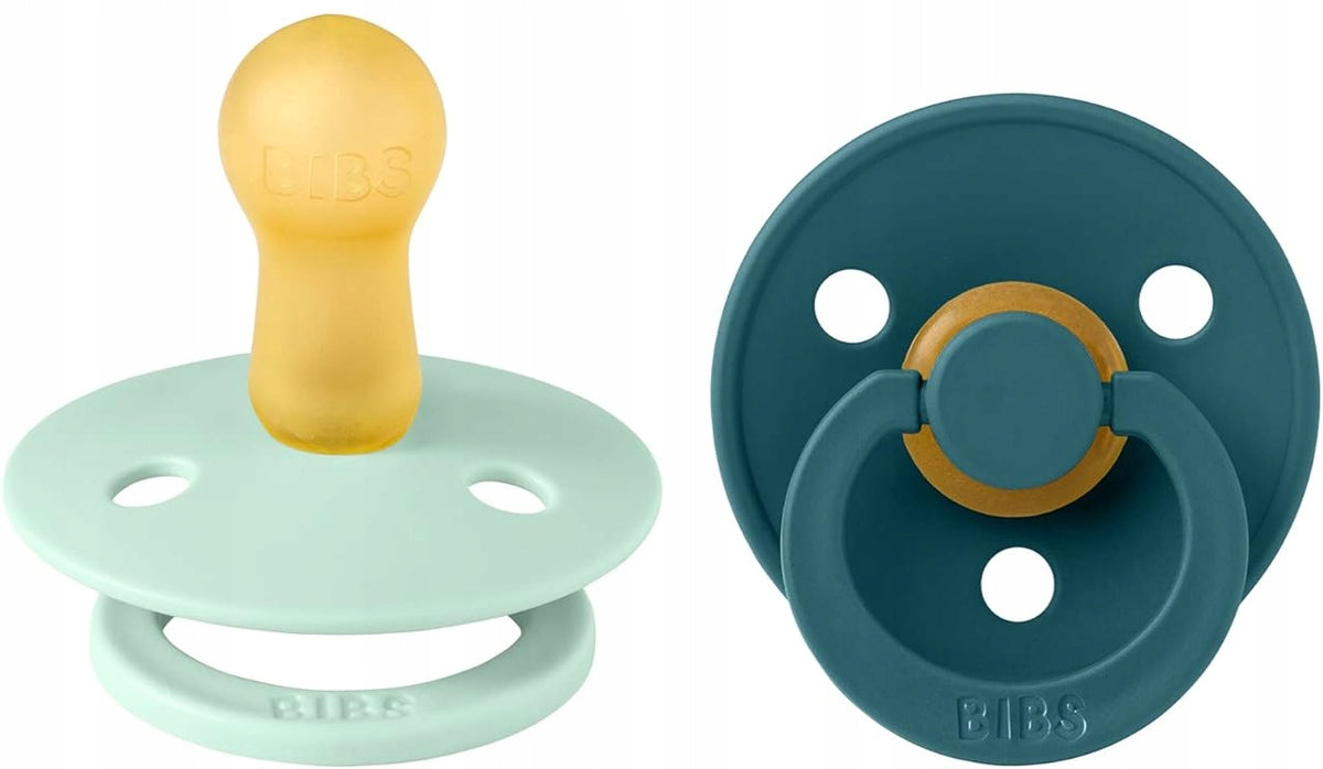 BIBS COLOUR πιπίλες 2τμχ από καουτσούκ 6μηνών+