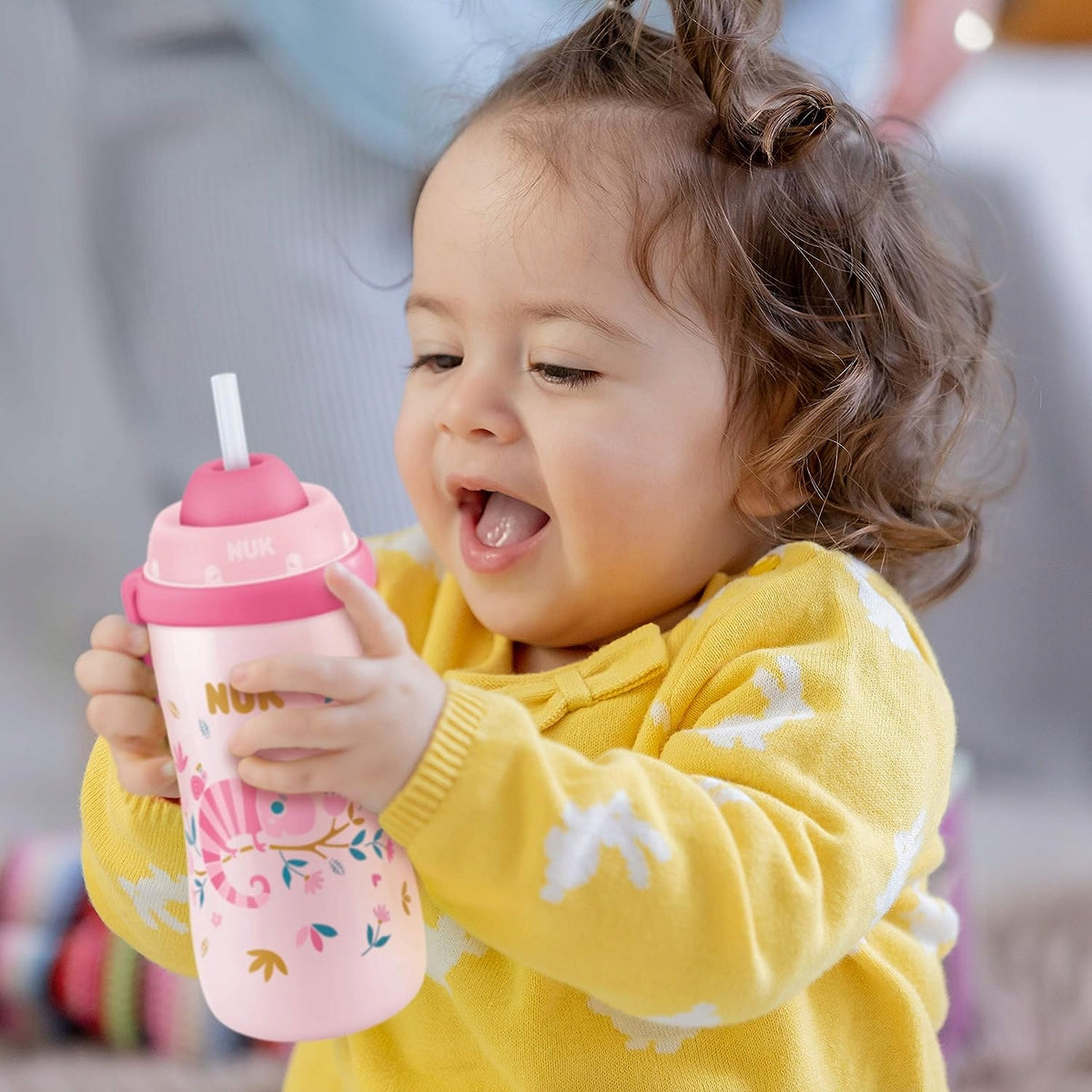NUK Flexi Cup ΜΠΟΥΚΑΛΙ με καλαμάκι 300 ml
