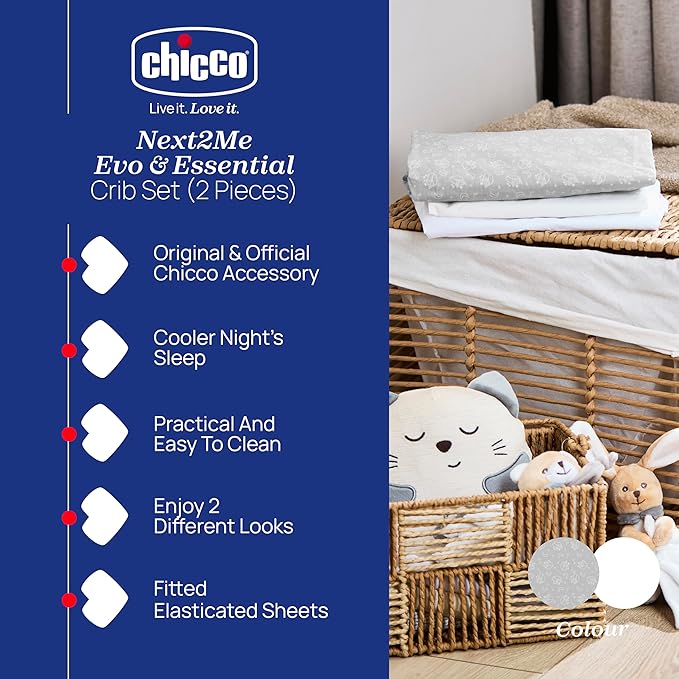 CHICCO NEXT2ME σεντόνι για κούνια x2 50x83cm