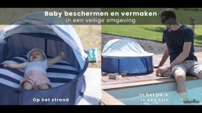 BABYMOOV BABYNI 2în1 cort de plajă PĂTUȚ protecție UPF50+