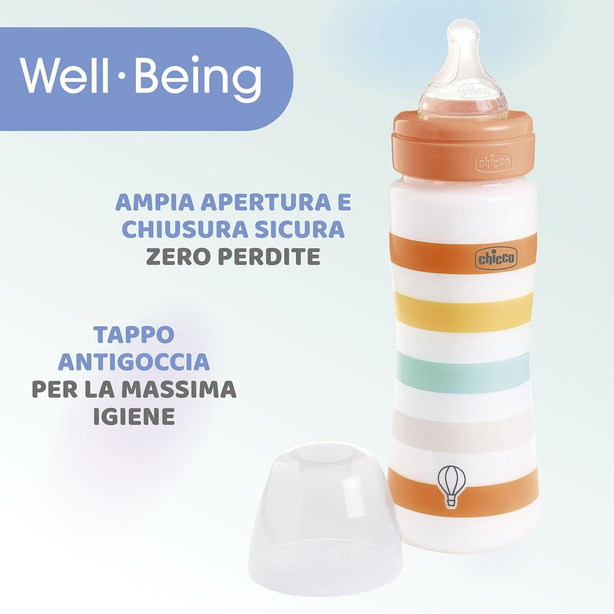 CHICCO μπιμπερό Well Being 4μ+ 330ml