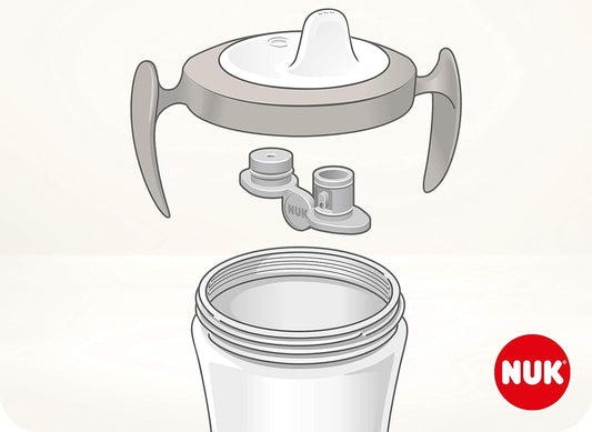 NUK Trainer Cup ΠΟΤΗΡΙ ΧΩΡΙΣ ΔΙΑΡΡΟΕΣ καρδιά 6μ+ 230ml