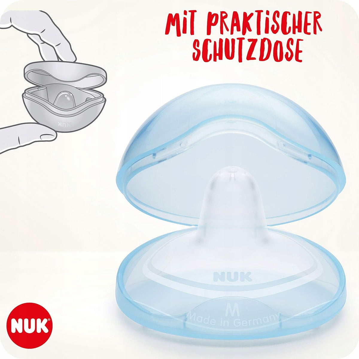 NUK επιθέματα προστασίας θηλών για θηλασμό 20mm μέγεθος M x2