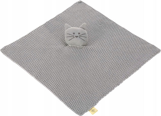 LASSIG Little Chums Strick-Schmusetuch Katze 26 cm