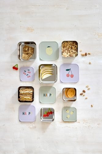 Lässig Happy Fruits ανοξείδωτα δοχεία για σνακ 3 τεμ.