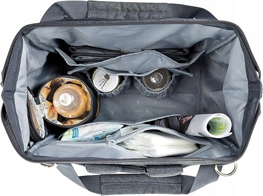 LASSIG Goldie diaper backpack and accessories