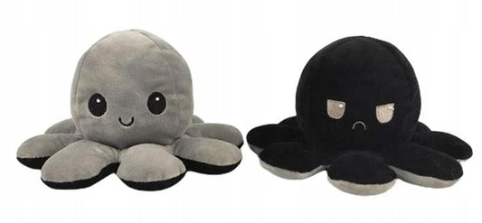 TeeTurtle doppelseitiges, wendbares Stofftier Oktopus 8 x 18 cm