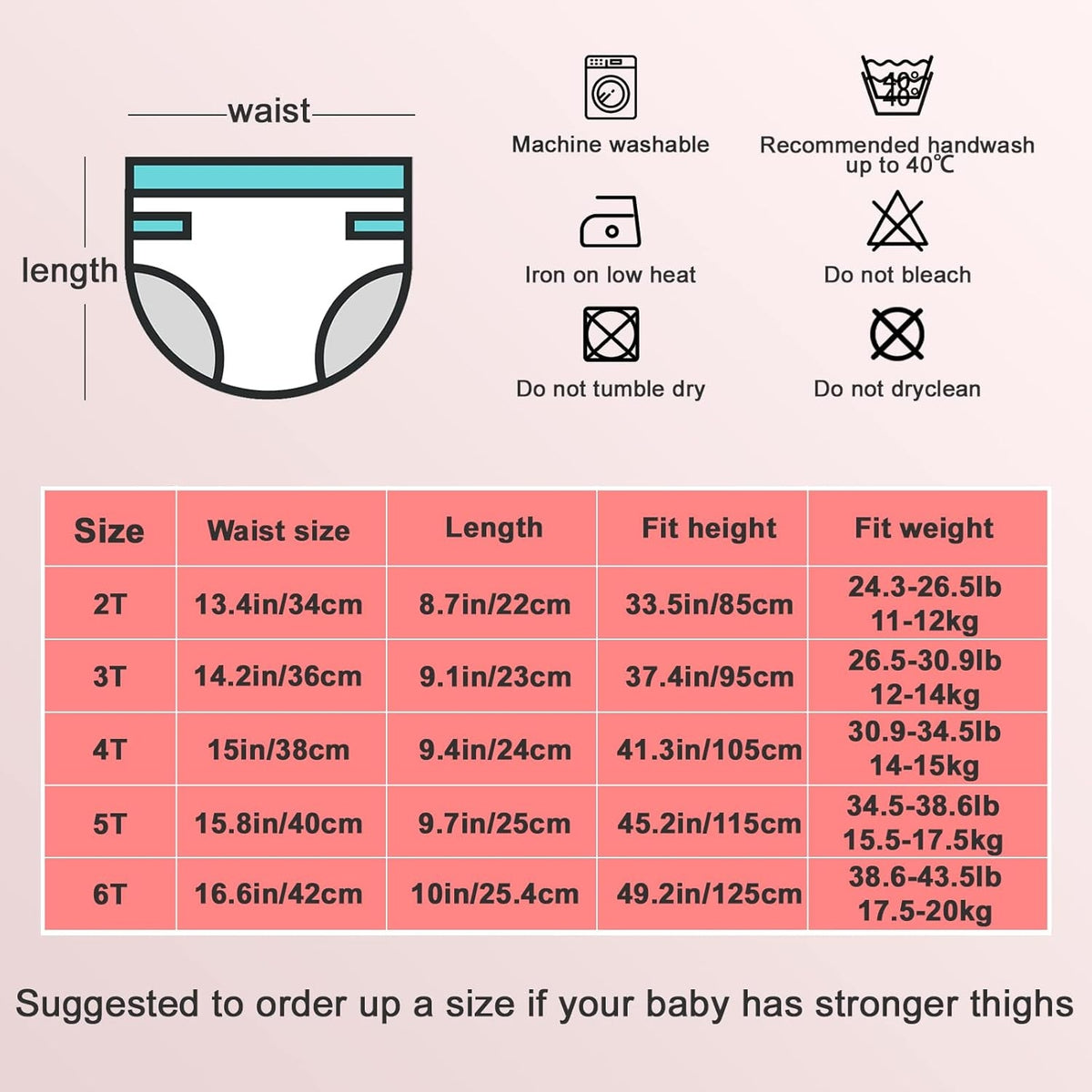 MOEMOE BABY εκπαιδευτικά βρακάκια 5T x4τμχ