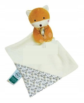DOUDOU et COMPAGNIE bawełniany komforter przytulanka 16,5 x 16,5 cm LISEK