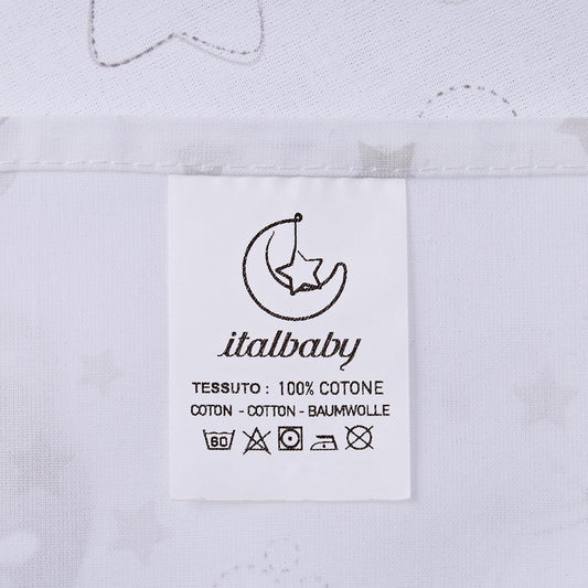ITALBABY σετ σεντονιών για καρότσι 3 τεμαχίων 80x110 /25x35 /35x75