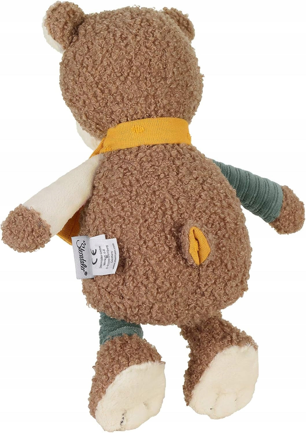 STERNTALER cotton teddy bear comforter with rattle, 23 cm, BEN Bear