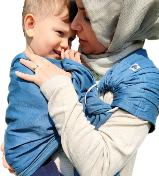 SHABANY écharpe à anneaux pour porter bébé COTON BIOLOGIQUE
