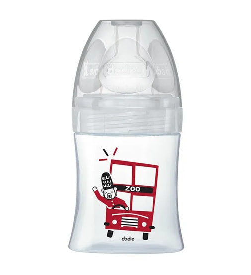 DODIE Sensation+ LONDYN γυάλινο μπιμπερό 150 ml 0–6 μηνών θηλή 1 αργή ροή