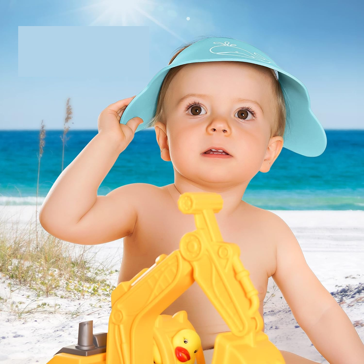 REER MyHappyBath Cap στεφάνι μπάνιου προστασία από τον ήλιο 40-55 cm