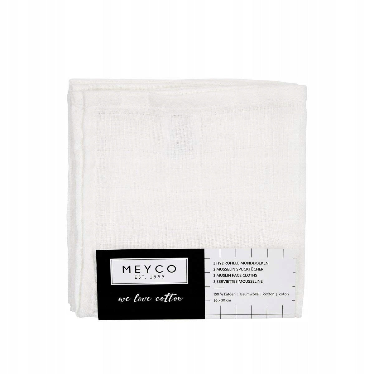 MEYCO muszlinpelenkák 30cm x 30cm x 3 db