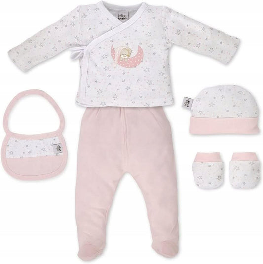 INTERBABY set regalo in bambù pigiama cappello calzini bavaglino