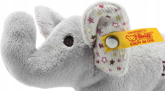 STEIFF mini hochet bruissant ÉLÉPHANT 11 cm