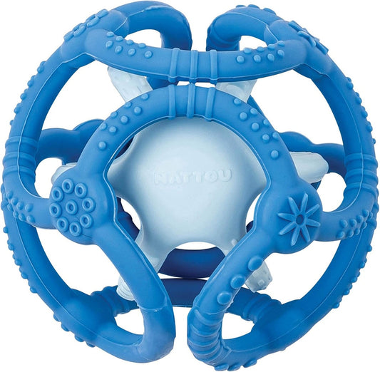 NATTOU mordedores in silicone 2 pezzi 7 cm e 10 cm