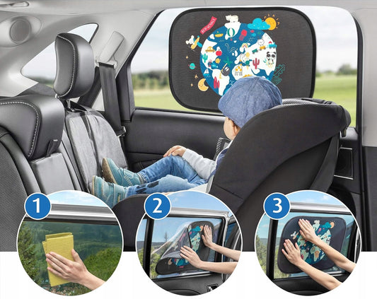 REER TravelKid zonnescherm voor autoruit UV 50+ 2 stuks