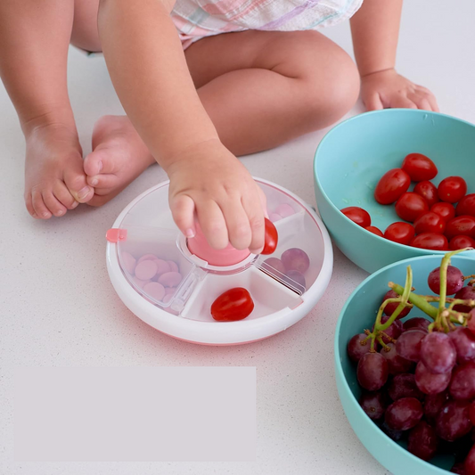 Recipiente giratório para snacks GOBE Snack Spinner, 5 compartimentos, 5,5 x 16 cm