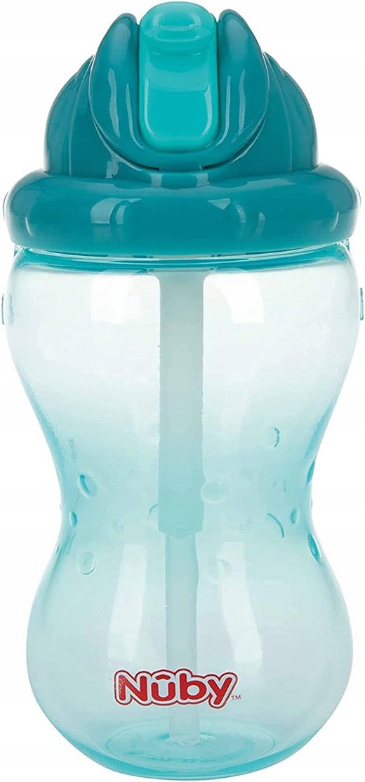 NUBY Flip-it Cup ποτηράκι με καλαμάκι 12 μ+ 360 ml