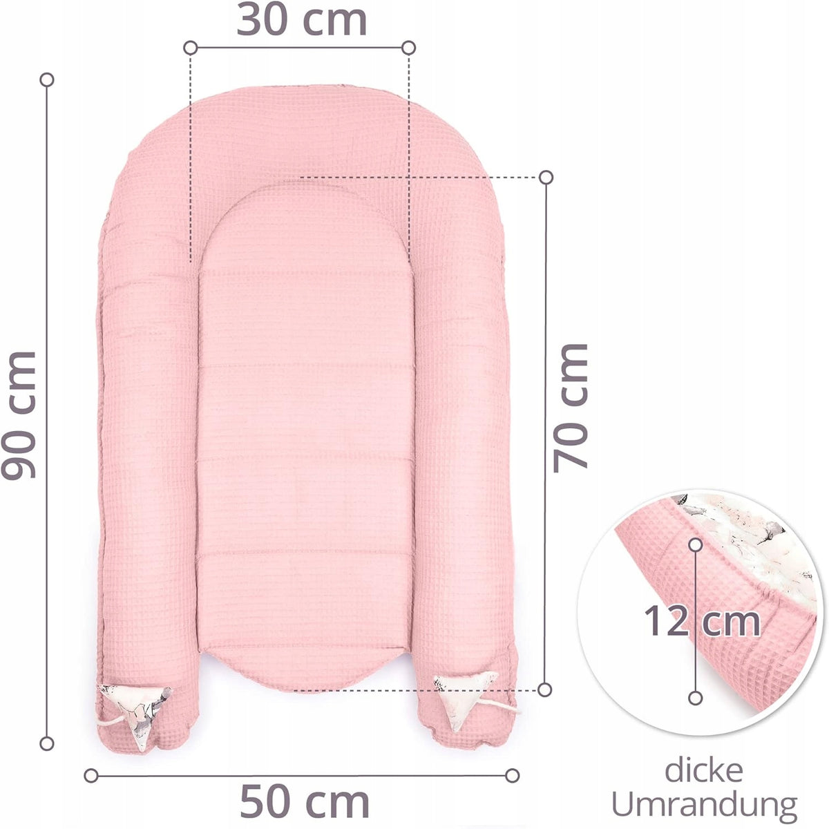 TOTSY BABY kokon niemowlęcy gniazdo 90 x 50