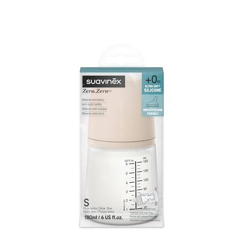 Suavinex Zero Zero αντικολικό μπιμπερό 180 ml S Light