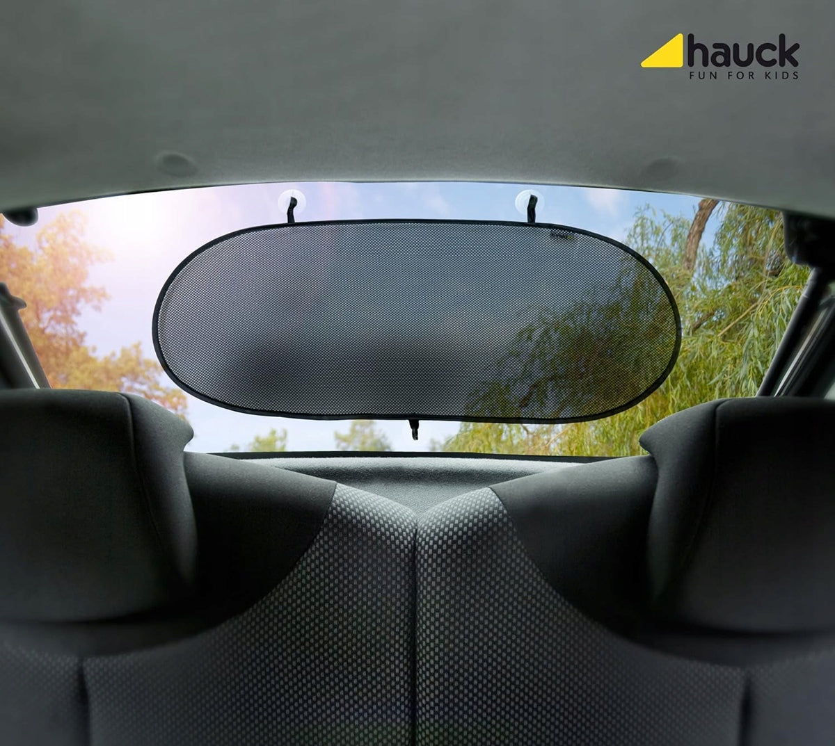HAUCK Cloud Mesunshade for the rear window of the carcolour blackwidth 34 cm, length 84 cmmaterials polyester