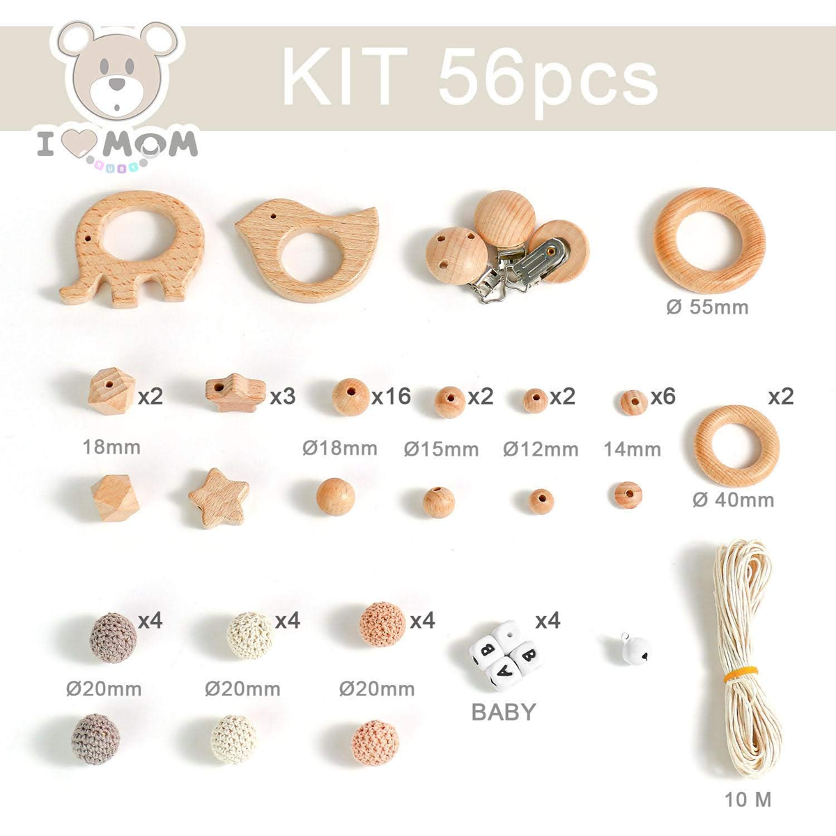 RUBY Artestar DIY σετ για κλιπ πιπίλας