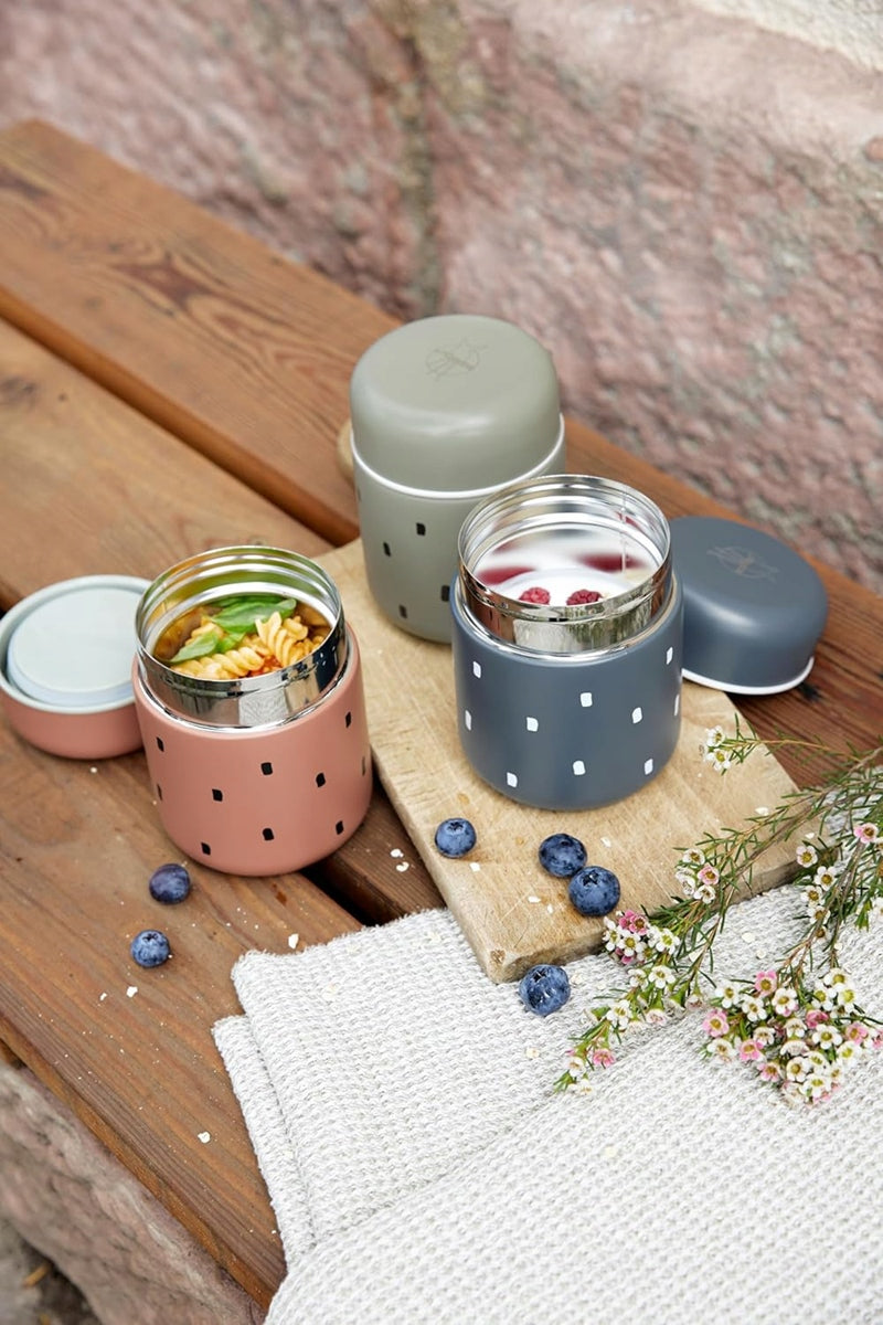 LASSIG Food Jar Happy Prints ΘΕΡΜΟΣ ΦΑΓΗΤΟΥ από ανοξείδωτο ατσάλι 350 ml