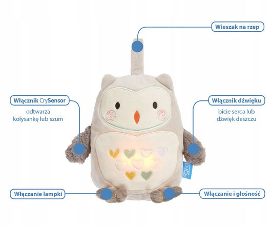 TOMMEE TIPPEE Κουκουβάγια Ollie ΧΑΔΕΥΤΟ ΠΑΙΧΝΙΔΙ ήχοι χωρίς φως
