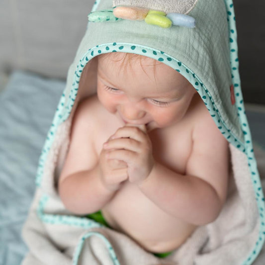 FEHN cotton towel.pile towel with hood