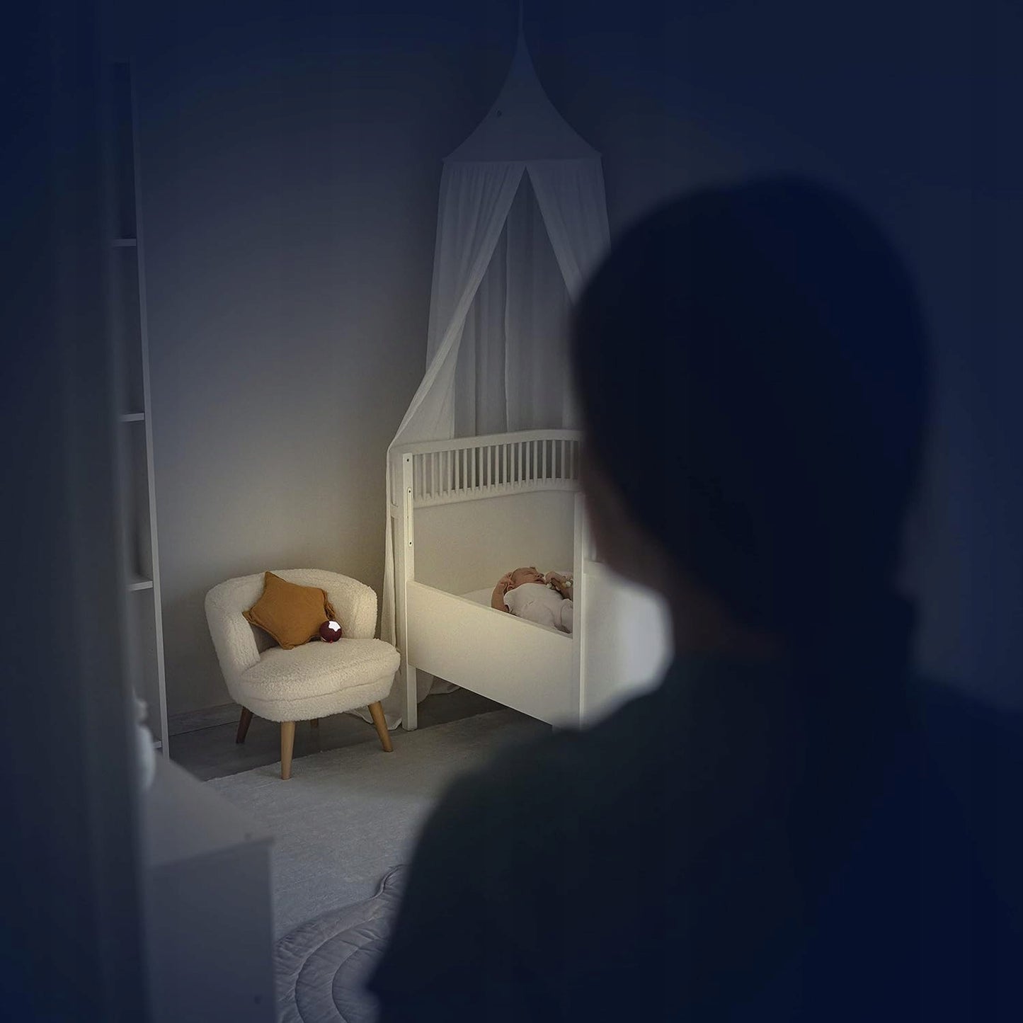 Lampă de noapte portabilă LED PABOBO Little Moon, 6,5 cm