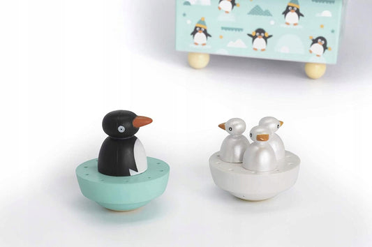 TROUSSELIER Magnetische Spieluhr aus Holz PINGUINE