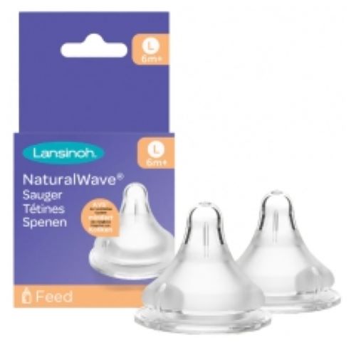 LANSINOH NaturalWave соски для бутылочки 6m+