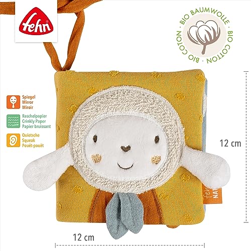 Fehn fehnNATUR αισθητηριακό βιβλιαράκι Προβατάκι 11x11 cm