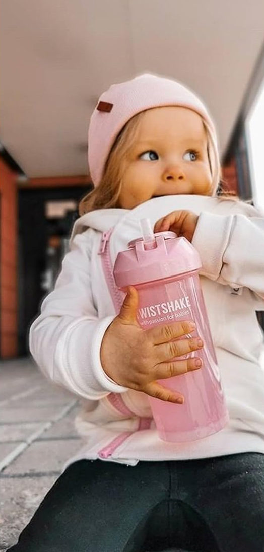 TWISTSHAKE Straw Cup kubek niekapek ze słomką 360 ml 6 m+