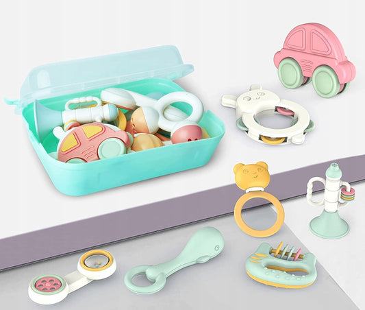 TOYABI Baby Rattles σετ κουδουνίστρων 10 τεμαχίων + κουτί αποθήκευσης – φωτογραφία προϊόντος 2