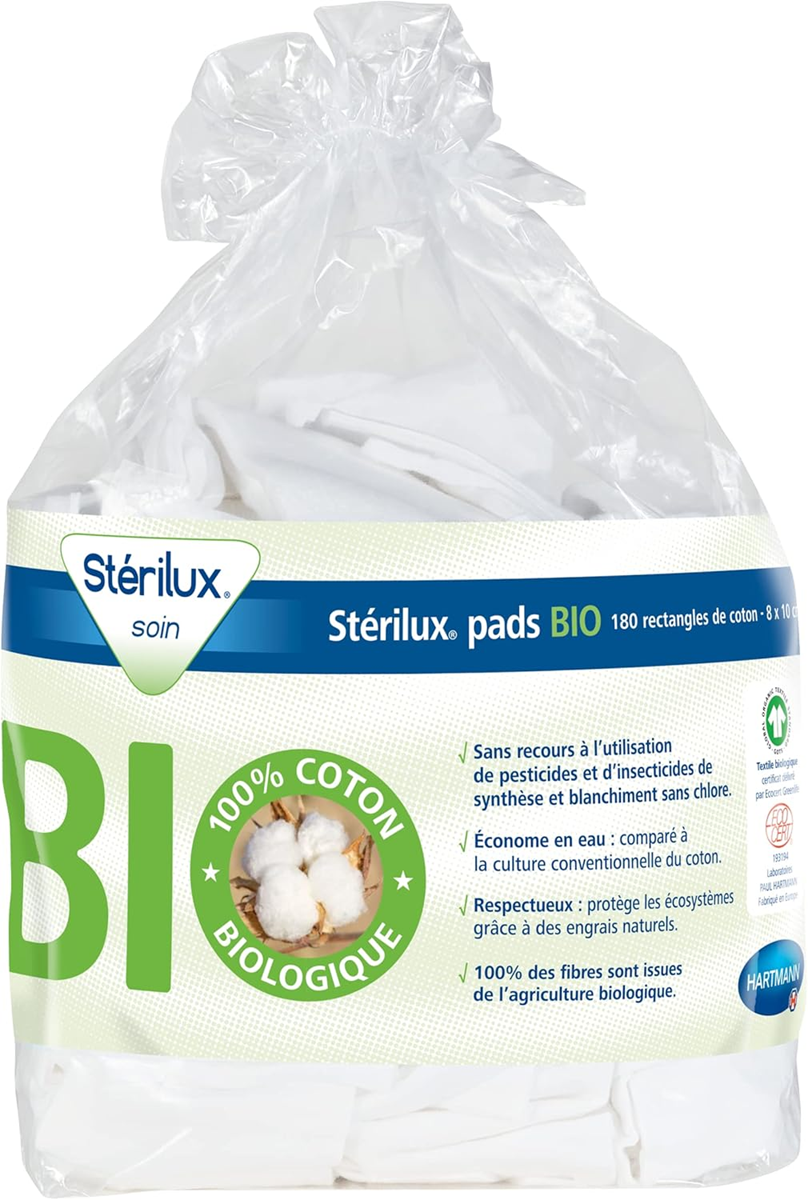HARTMANN Sterilux υδρόφιλο βαμβάκι 8 x 10 cm 180 τεμ.