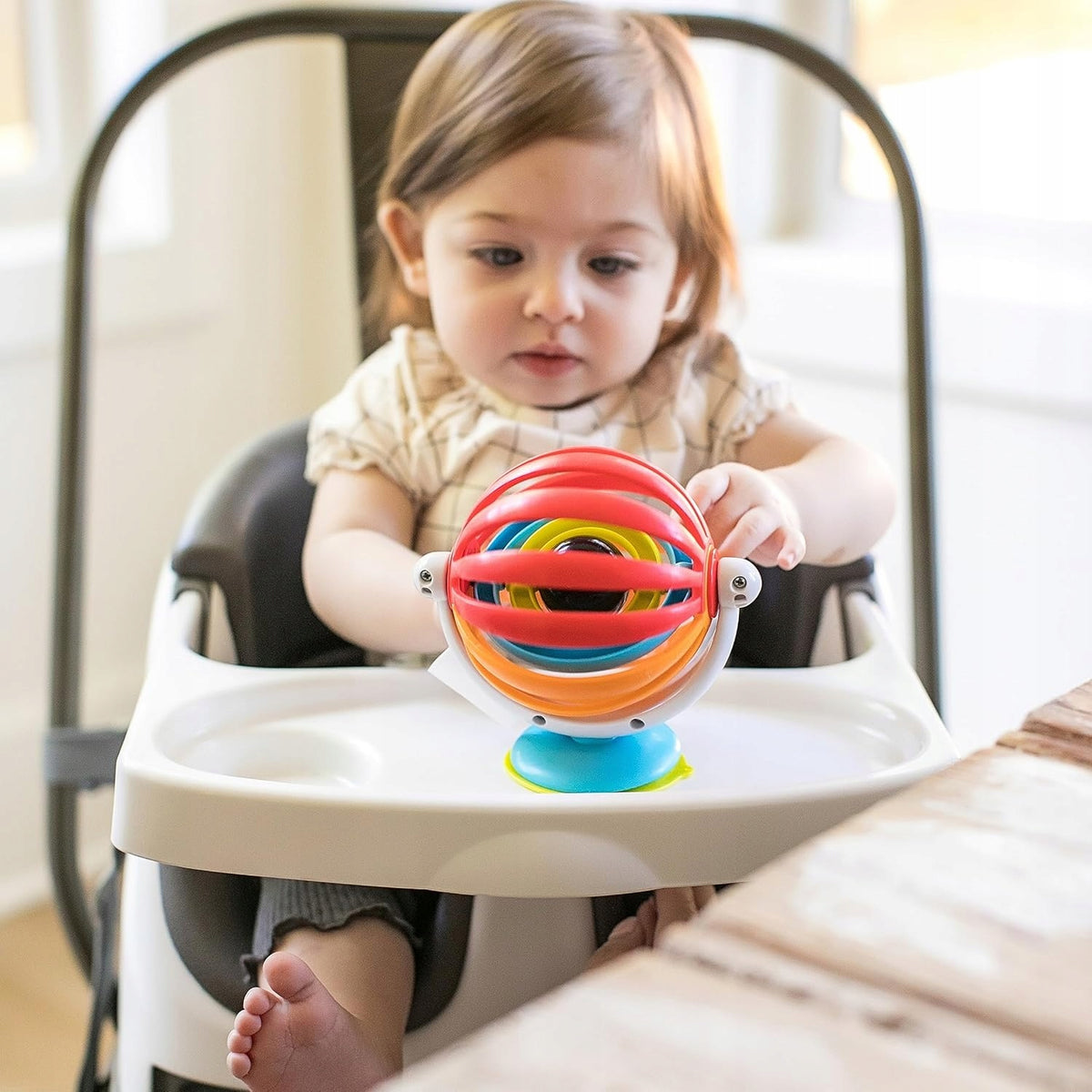 BABY EINSTEIN Sticky Spinner παιχνίδι-κουδουνίστρα με βεντούζα 3 μηνών+